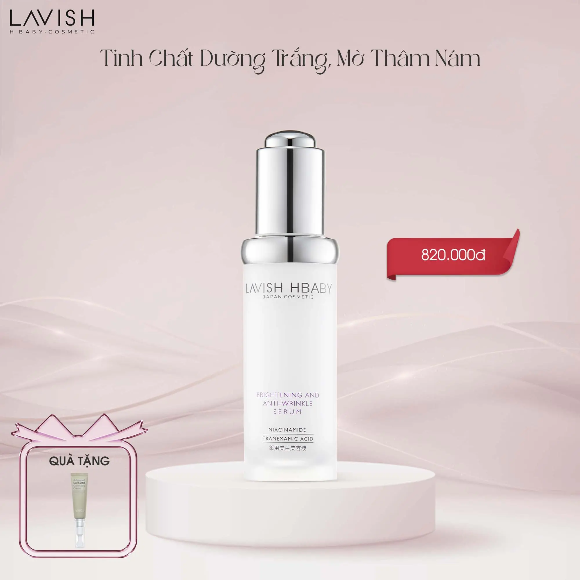 Tinh chất Dưỡng Sáng, hỗ trợ làm mờ thâm nám