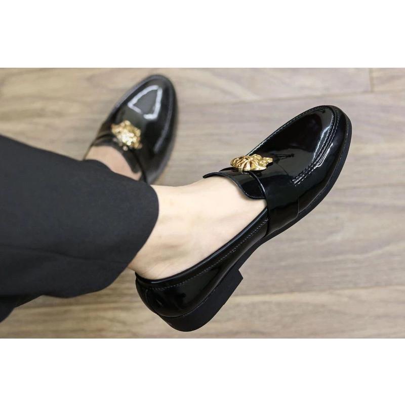 Giày Lười Da Nam Cao Cấp VS, Đế Khâu Cao Su, Da PU, Phong Cách Hàn Quốc - Shoes Đế Bằng 4