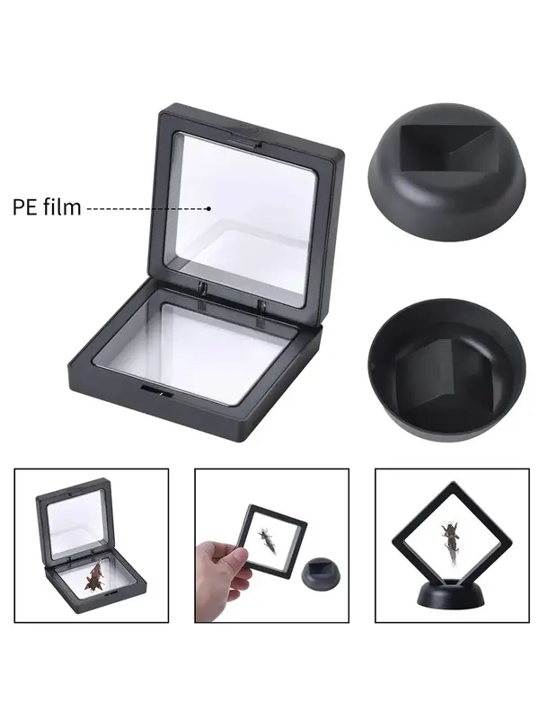 Pe Film Jewelry Storage Box, Transparent  Jewelry Display Box, Jewelry Storage Rack for Ring Necklace Bracelet Earring, Transparent Container Box, Jewelry Accessories 3