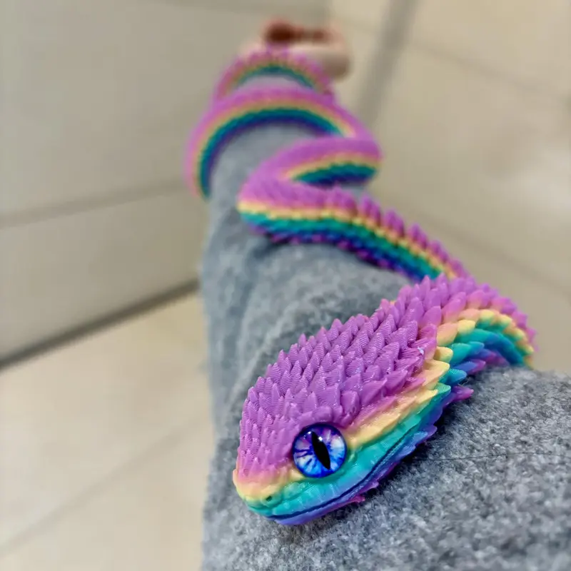 3D Printed Snake, 1 Box Creative Snake Statue, Home Decor, Desktop Ornament, Birthday Gift 3