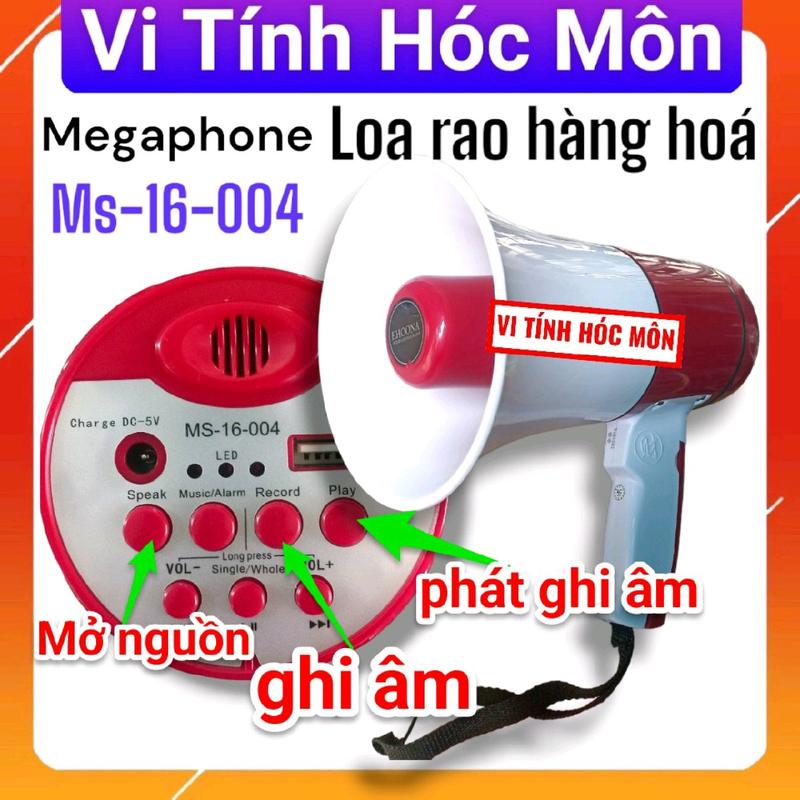 Loa Bán Hàng Xài Pin, Loa Bán Dạo, Loa Phóng Thanh Ghi Âm Phát Lại Cầm Tay Có Cổng Usb MS - 16 - 004 Loa trung tâm Củ Loa