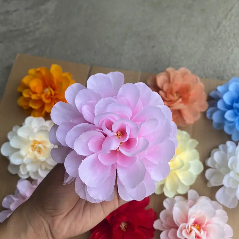 đầu bông cúc mặt trời to 10cm - hoa trang trí hộ quà - oản tài Lộc- cổng cưới - studio 1
