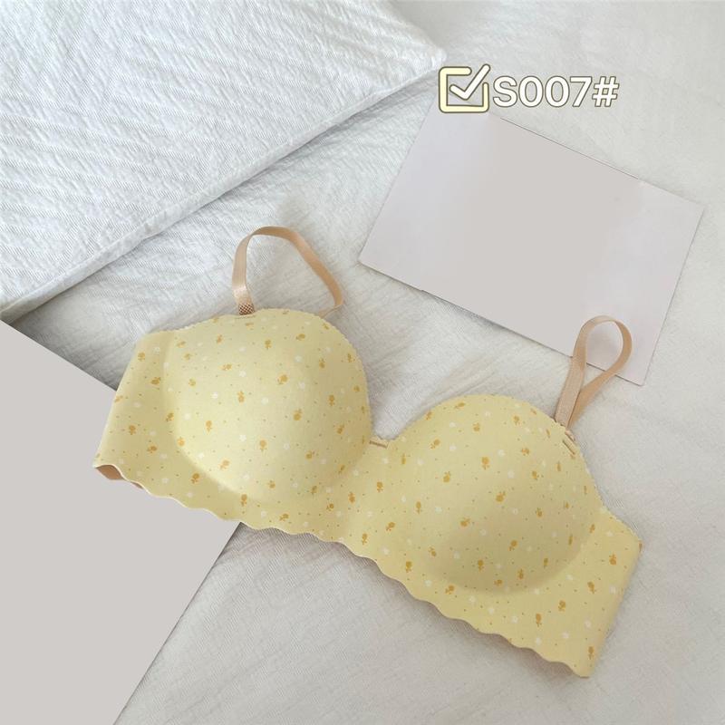 Product Introduction of Áo Ngực Không Gọng, Đồ Lót Nữ, Ngực Nhỏ Chun, Không Có Vòng Thép, Mỏng Mùa Hè, Thích Hợp Cho Học Sinh Và Nữ Sinh Trung Học, Thiết Kế Chấm Bi, Áo Ngực Liền Mạch 24
