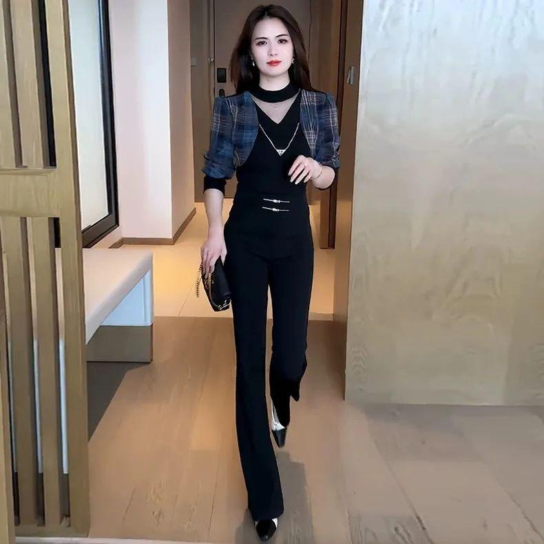 Áo Thun Dài Tay, Thời Trang Thêu, Dành Cho Nữ, Hàng Mới Về Mùa Xuân Và Mùa Thu, Áo Ngắn, Thiết Kế Đẹp, Phong Cách Phương Tây, Bó Sát, Áo Lót Top Women 3