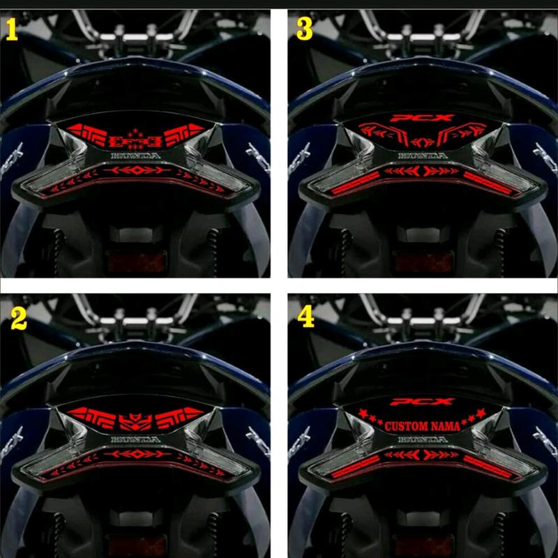 CUTTING STIKER STOPLAMP LAMPU BELAKANG MOTOR PCX 150 / BISA CUSTOM / COD Motorcycle 0