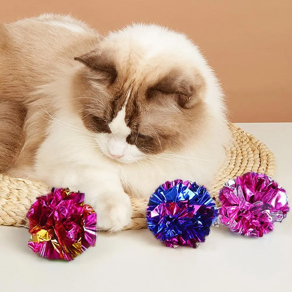 Pet Cat Toy Ball Large Ring Paper Ball 5.5cm Plastic Ball Pet Cat Toy