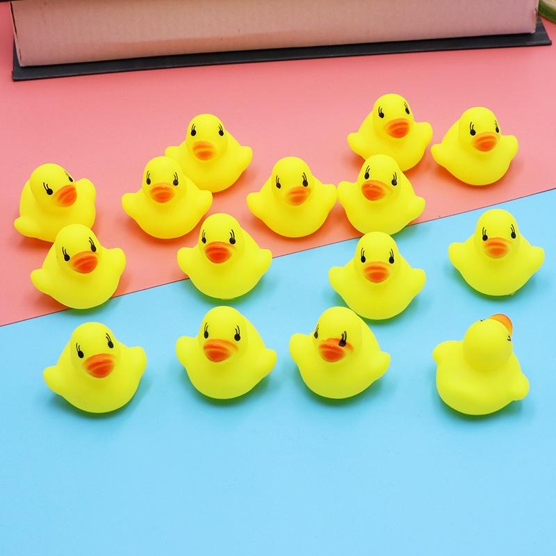 Cute Mini Small Yellow Rubber Duck Educational for Children Baby Bath Toys 0