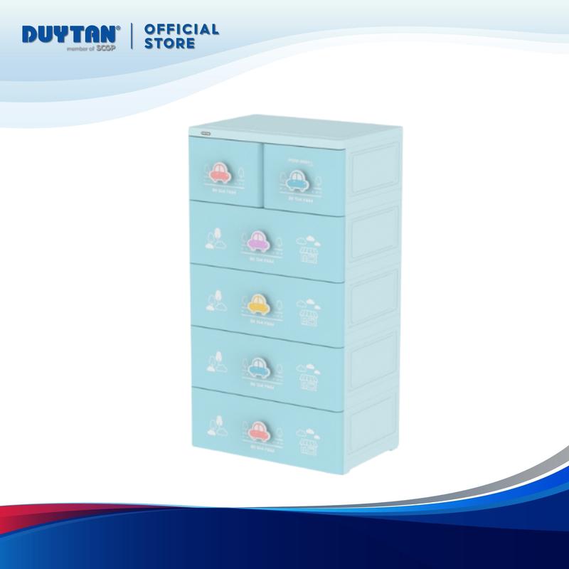 [Campaign] Tủ Mina Baby-L 5 ngăn, Tủ Nhựa Duy Tân, tủ đựng quần áo kiểu dáng trẻ trung, thiết kế tiện lợi