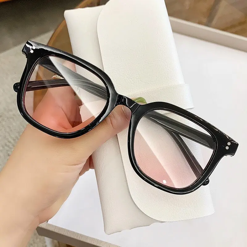 Mắt Kính Má Hồng Thời Trang Phong Cách Hàn Quốc Dành Cho Nữ- Có Thể Thay Tròng 3