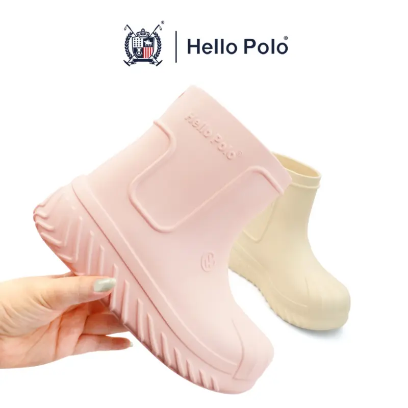 Hello Polo รองเท้าบูท EVA บูทยางหุ้มข้อ รุ่น HP8029 Size 36 - 41 กันน้ำ แฟชั่น คําแนะนําผลิตภัณฑ์ใหม่ของเดือนนี้