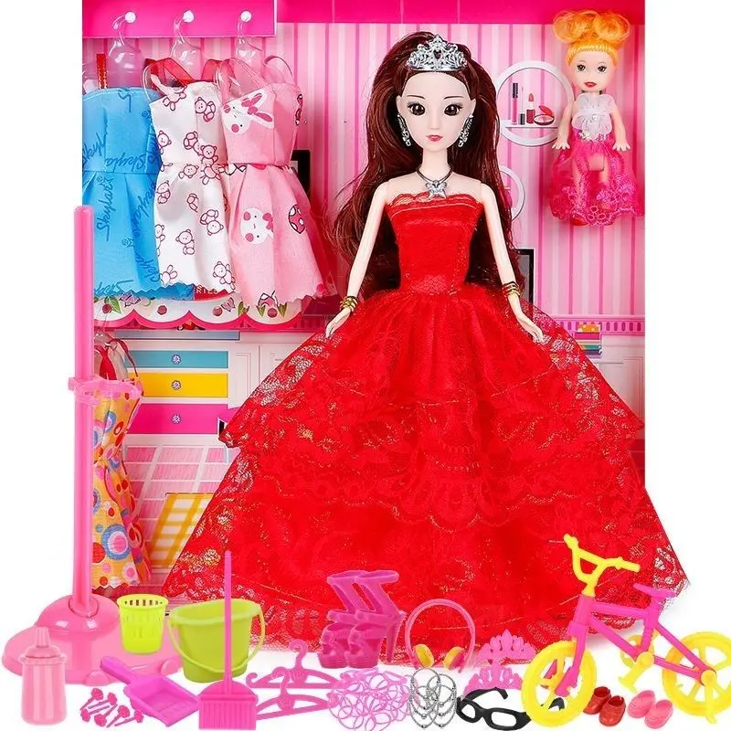 Búp Bê Barbie, Lựa Chọn, Hộp Quà Lớn, Váy Cưới Công Chúa, Thích Hợp Làm Quà Sinh Nhật Cho Bé Gái, Nhà Chơi Lâu Đài, Quà Tặng Trẻ Em