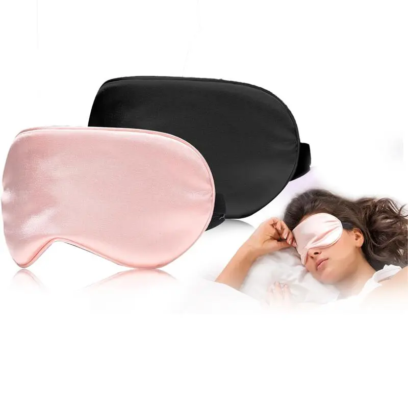Sleep Mask, 2 Counts/set Soft Sleep Eye Mask, Adjustable Elastic Sleeping Eye Cover, Travel Eye Cover, Eye Cover for Sleeping