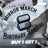 Gambar Dogtag Super Polished USA MADE Mirror March Mengkilap cermin custom kalung MODEL Tentara dog tags dari Alpha Tags Kab. Tangerang 5 Tokopedia