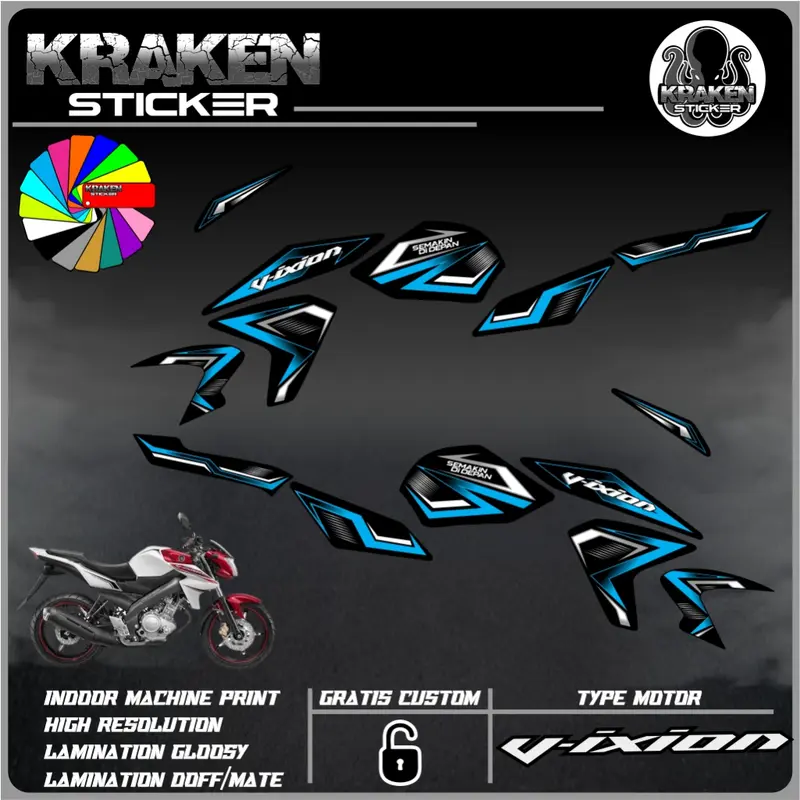 Sticker Striping VIXION LIGHTNING (NVL) Decal Stiker list variasi yamaha VIXION code 15 6