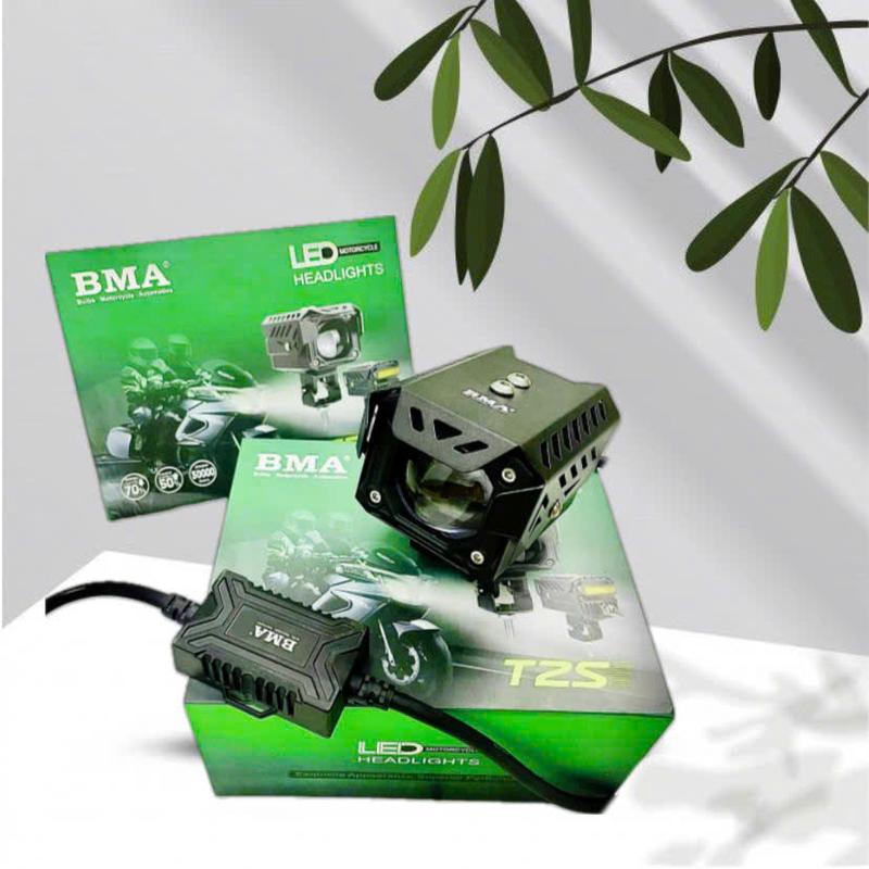 Đèn Trợ Sáng T2S BMA (NEW) 50W Chống Chói, Pha Màn Chập 12 24V ĐiệnBình Chống Nước IP68