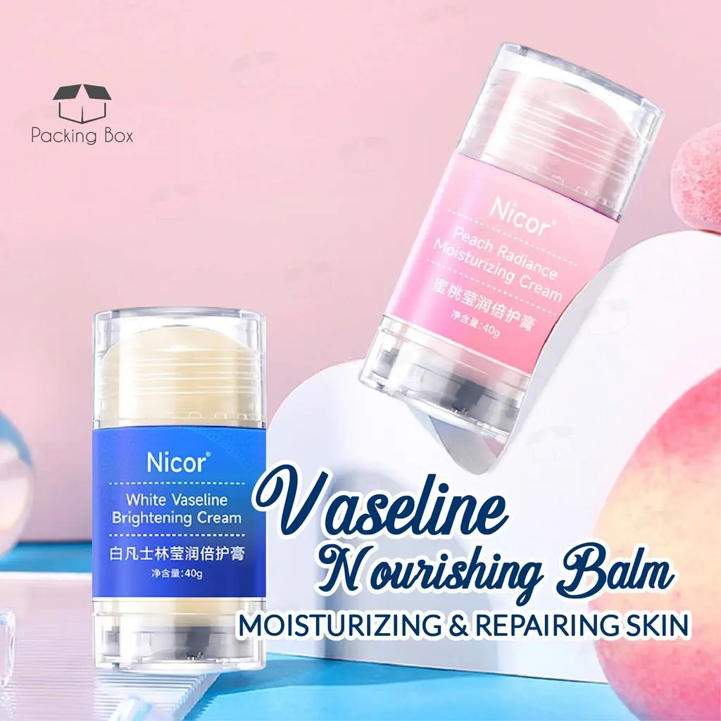 PKB Portable White Vaseline Hand Foot Cream Peach Real Moisturizing Double Stick Anti-Drying Hand Foot Heel Autumn