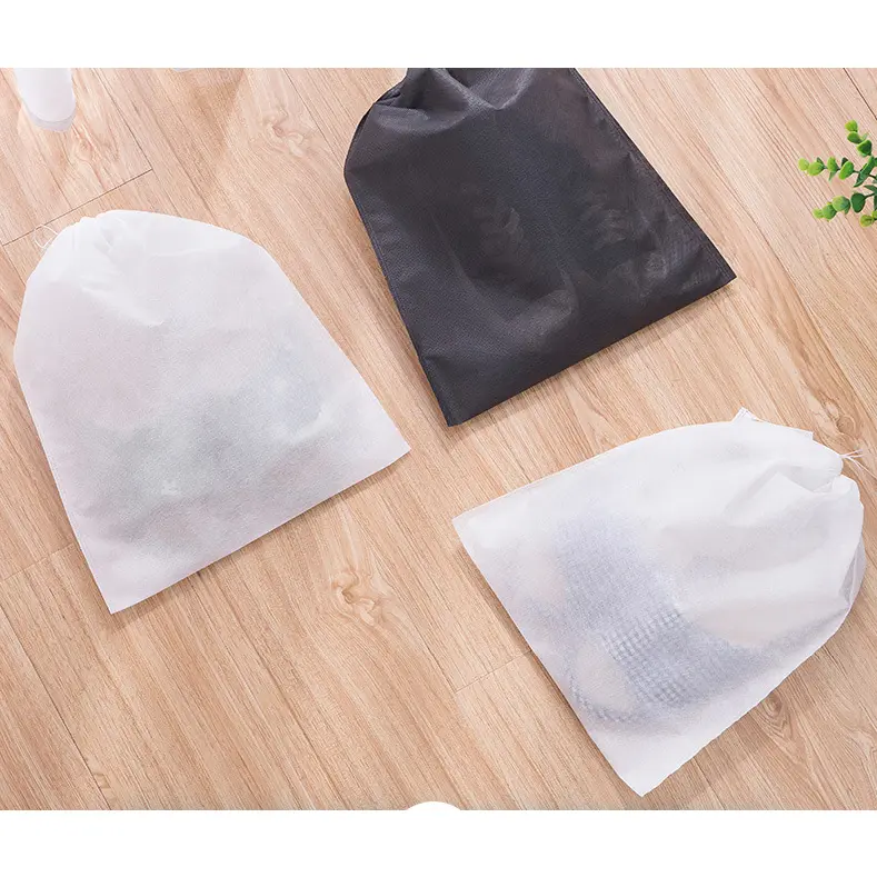 [Combo 10] Túi Đựng Giày, Vật Dụng Cá Nhân Có Dây Rút Đi Du Lịch - Trắng P044 2