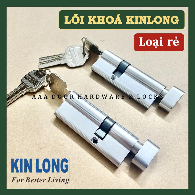 [Chìa sắt-Thân nhôm] Lõi Khoá KINLONG/ Ruột Khoá Kinlong 77mm Cửa Nhôm Xingfa (hàng rẻ)