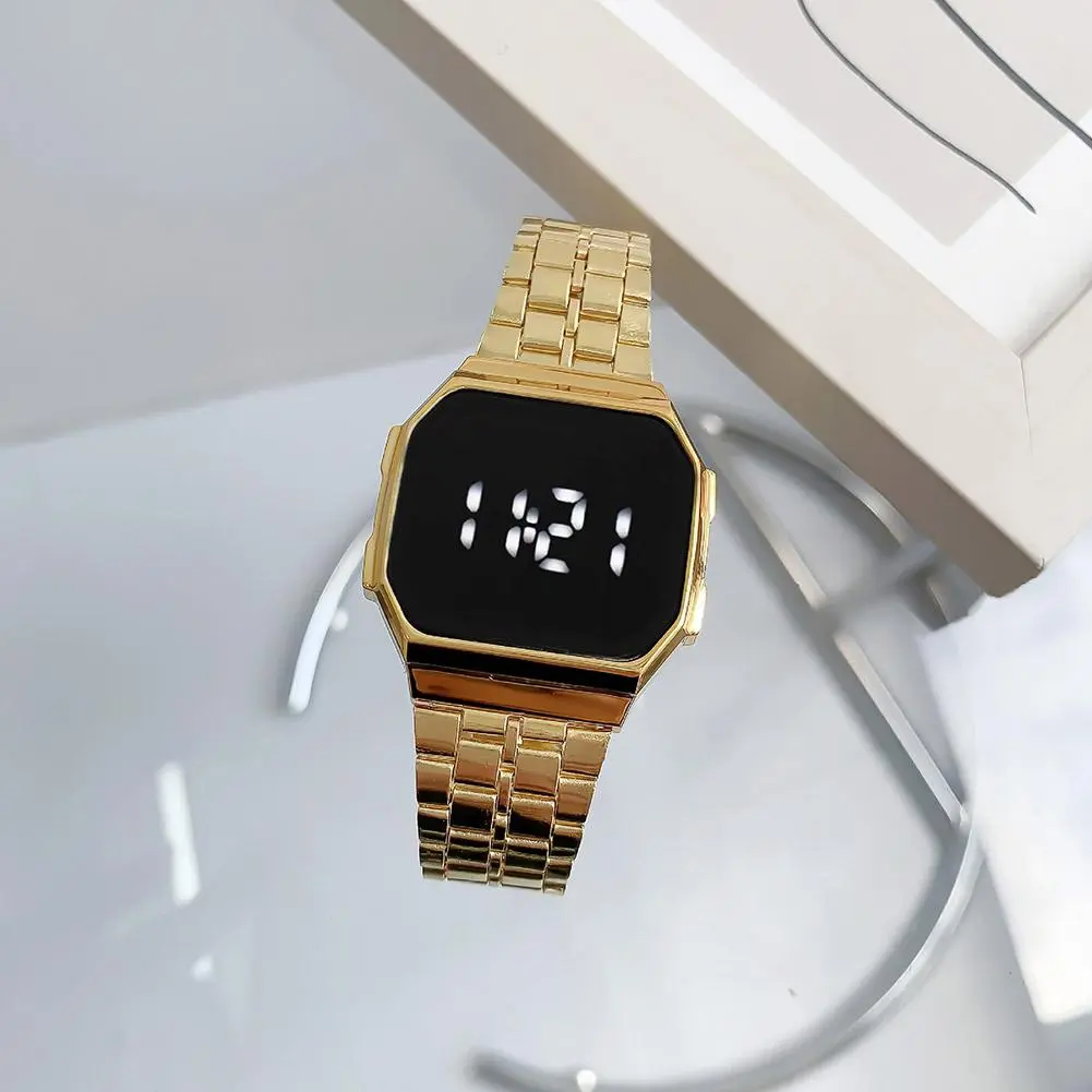 Jam Tangan Skrin Sentuh, Kaca Cermin Skrin, Kalis Air, Jam Tangan Digital, Fesyen, Jam Tangan Tahan Karat, U1K2 Watches Amethyst Matte