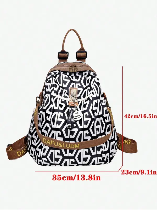 Fashionable Retro Texture Backpack, Casual Large Capacity Backpack for Women & Men, Versatile Commuting and Leisure Backpack for Daily Life 1