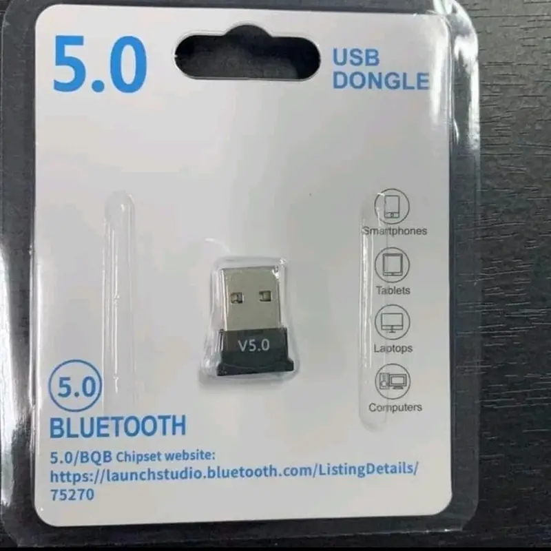 mini bluetooth usb 5.0 receiver dongle transmitter audio laptop pc 4