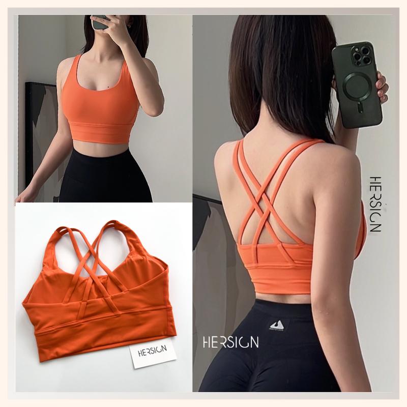 Product Introduction of Áo bra tập gym nữ Áo thể thao nữ tập yoga dây chéo lưng cao cấp HERSIGN-BRA34 17