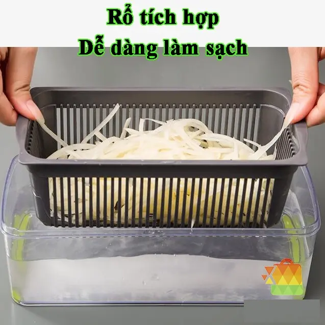 Bộ Dụng Cụ Nạo Rau Củ Quả Đa Năng 14 IN 1 Tiện Dụng, Dụng Cụ Thái Lát Rau củ Kèm Hộp Và Nắp Siêu Tiện Lợi 5
