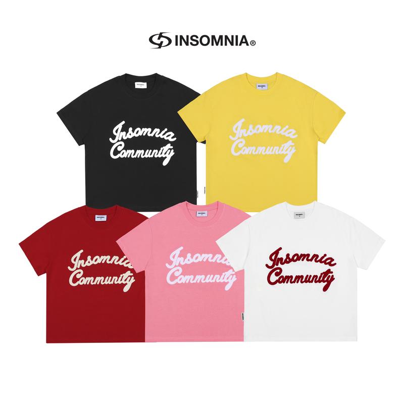 [NEW ARRIVAL] Áo Thun Boxy 280GSM Thêu Len INSOMNIA Community Unisex - TS041