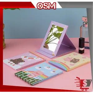 BISA COD C5379 Cermin Kaca Rias Lipat Sedang  Cermin Lipat Model Buku  Folding Mirror Portable