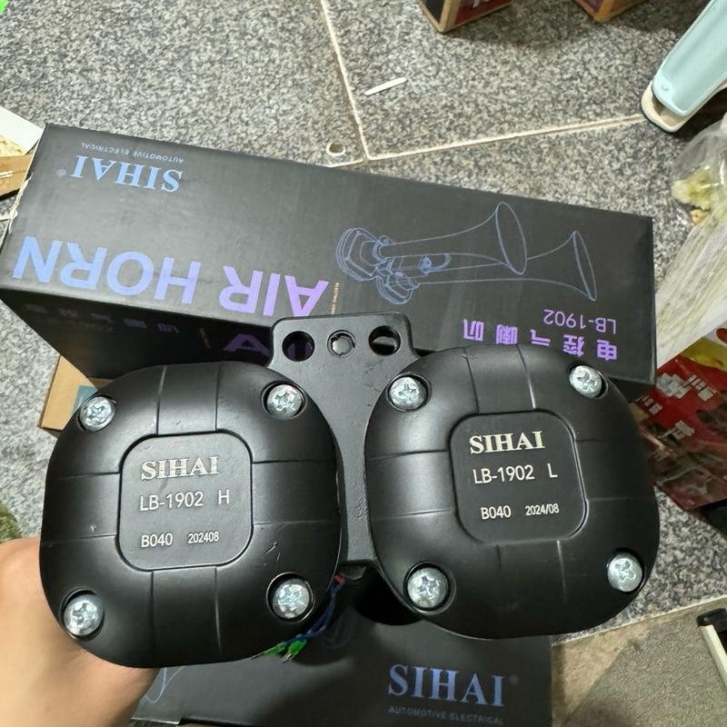 còi sinh hơi 2 loa shihai 1902 (12v:24v) 3