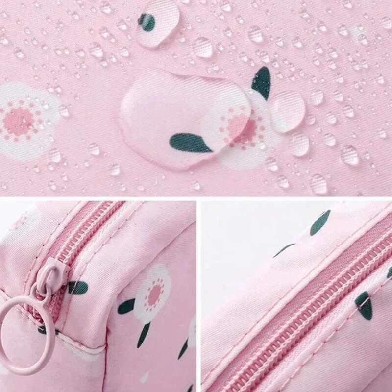 Product Introduction of Women Tampon Storage Portable Waterproof Organizer Pouch Cartoon Pattern Sanitary Napkin Bag 35