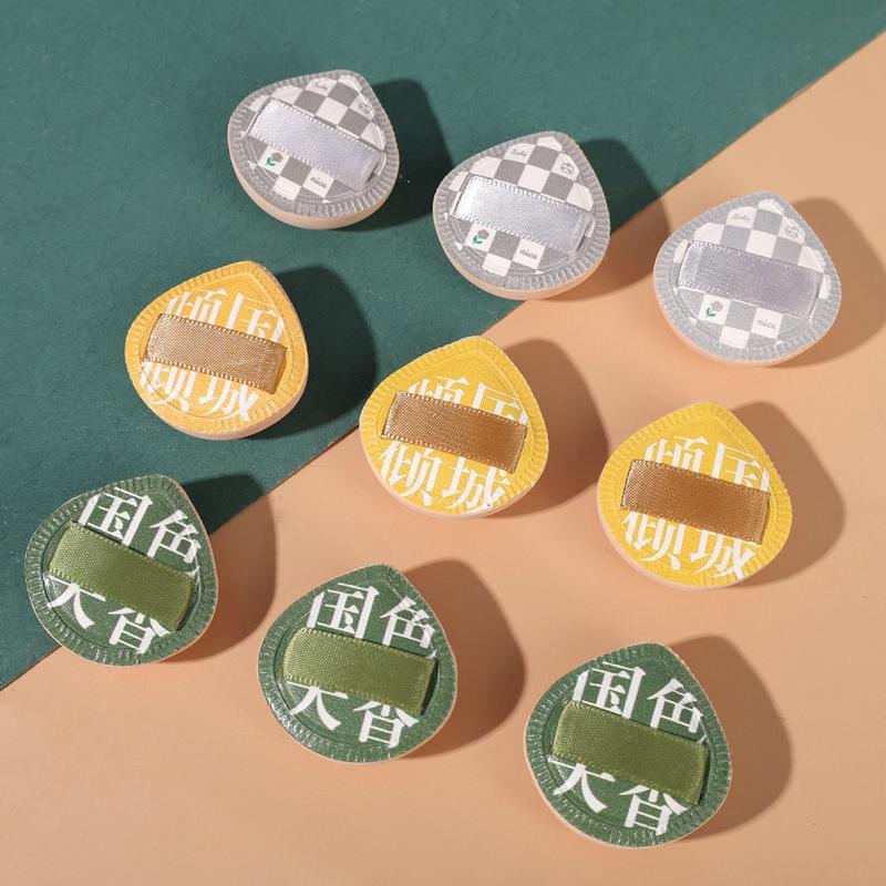 Product Introduction of 2 Pcs Mini Finger Powder Puffs Face Concealer Cream Foundation Cosmetics Cotton Candy Puff Dry Wet Dual-use Makeup Tools 15