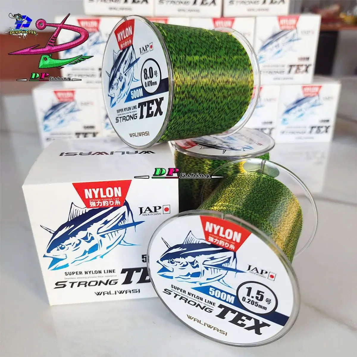 Cước câu cá, cước cá ngừ 500M JAP tàng hình , Câu đài , làm trục dây câu cá Super Nylon Line