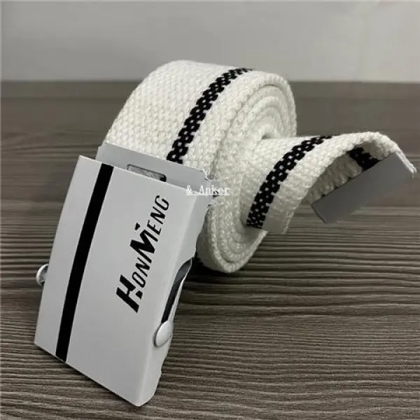 Thắt Lưng Thương Hiệu Thời Trang, Năm, Dành Cho Học Sinh Nam Và Thanh Niên, Phong Cách Hợp Xu hướng Hàn Quốc, Thắt Lưng Vải Bố, Thích Hợp Cho Nam Giới, Cá Tính, Dễ Phối Đồ, Thích Hợp Cho Quần Jean 6