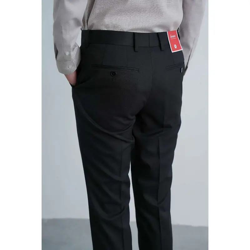 Quần Âu Nam GENEROS ít nhăn thiết kế lịch lãm sang trọng thoải mái khi mặc 020123148MF Đen #4 7