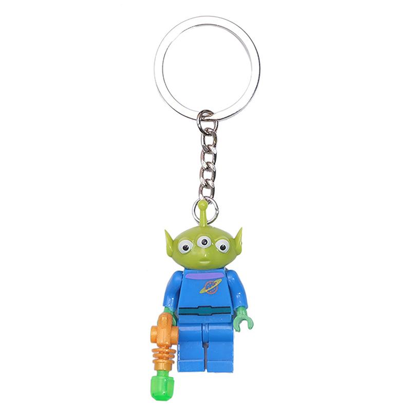 Product Introduction of Anime Building Blocks Model Keychain Little Doll Cartoon Cute Keyring Anime Peripherals Toys For Kids Boys Girls Gift 18