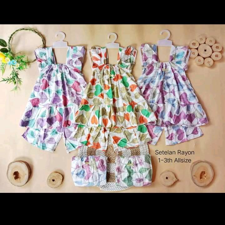 PAKET USAHA Setelan rayon 10pcs 1-3th Allsize 6