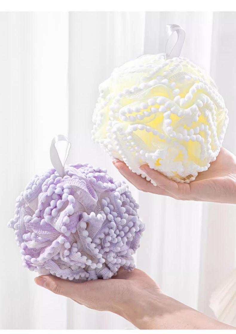 Product Introduction of [1300+ People Ordered Within a Week] Bath Ball Large Bath Flower Ball Soft Non-Flaking Bath Towel Shower Durable Back Scrubber Foaming Bath Bath Sponge Scrub Towel 13