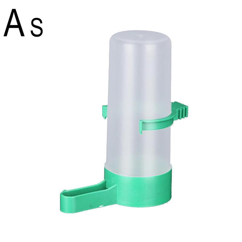 Product Introduction of Plastic Pigeon Parrot Birds Feeder Water Drinker Cup Double Cups Auto Pet Drinking Clear A0B1 36