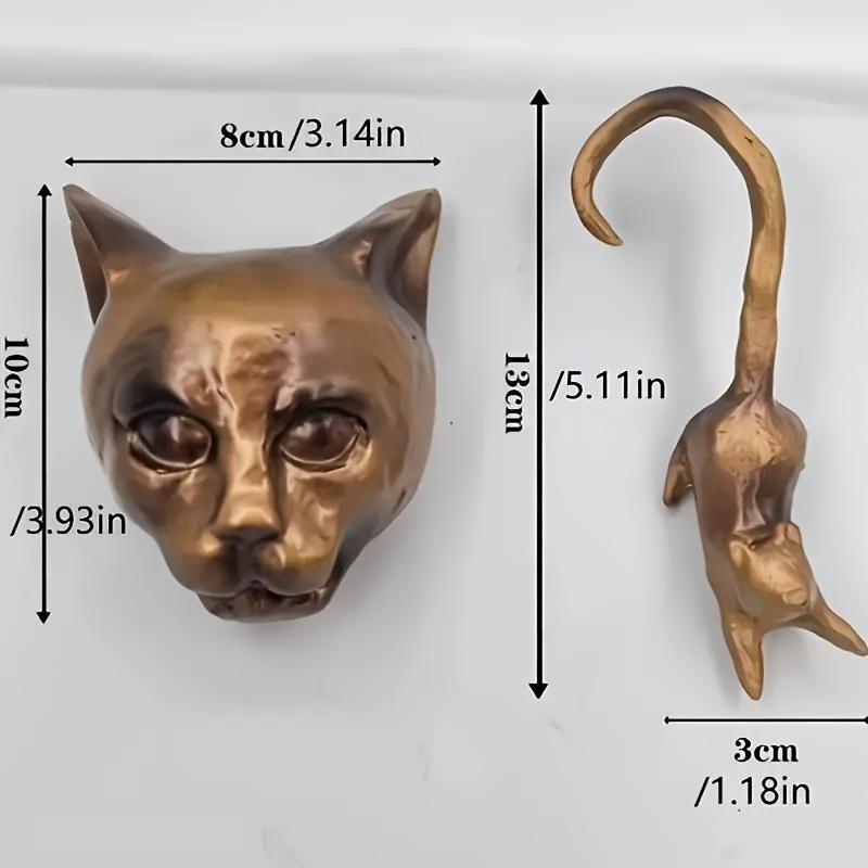 Product Introduction of Cat & Mouse Design Door Handle Decoration, 1 Count Resin Door Handle Hanging Ornament, Home Decor for Living Room Bedroom Hotel Dormitory 12