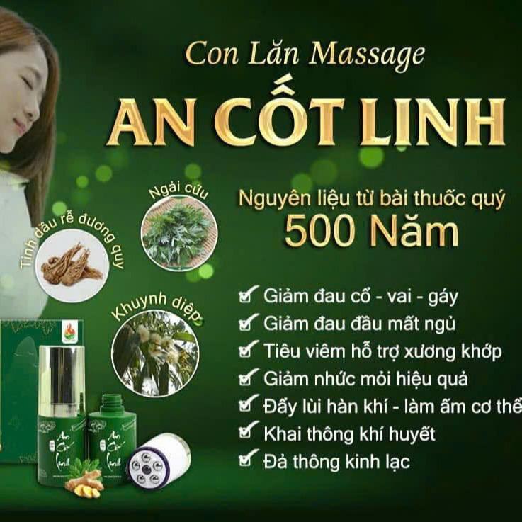 1 AN CỐT LINH- CON LĂN MASSAGE CỔ , VAI GÁY, TAY CHÂN, XƯƠNG KHỚP 6