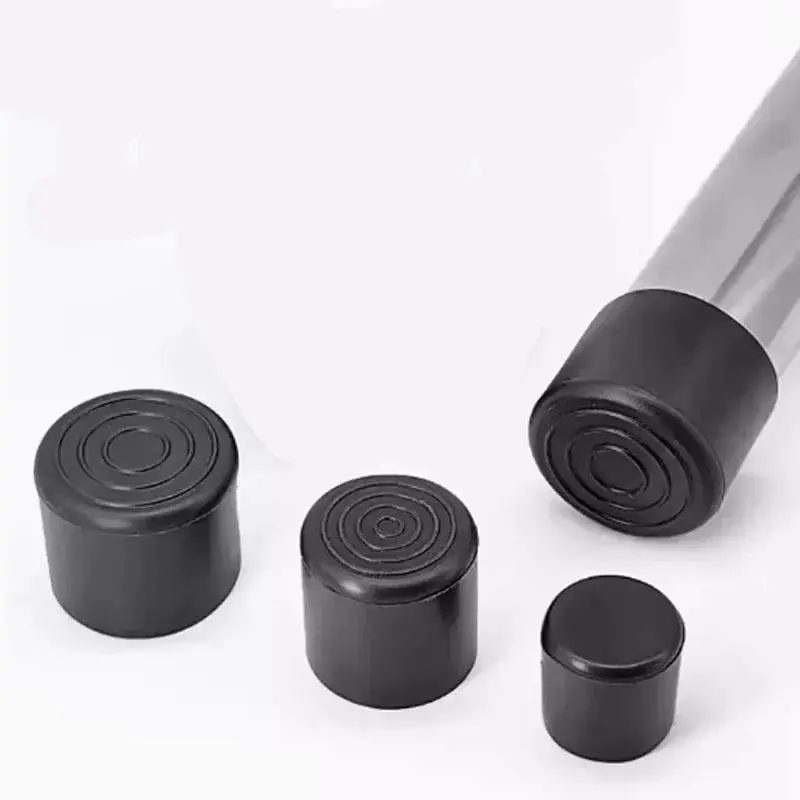 Round Rubber Furniture Leg Cap, Table Leg Protector, Furniture Leg Cover for Patio & Indoor Furniture, Furniture Pads 4