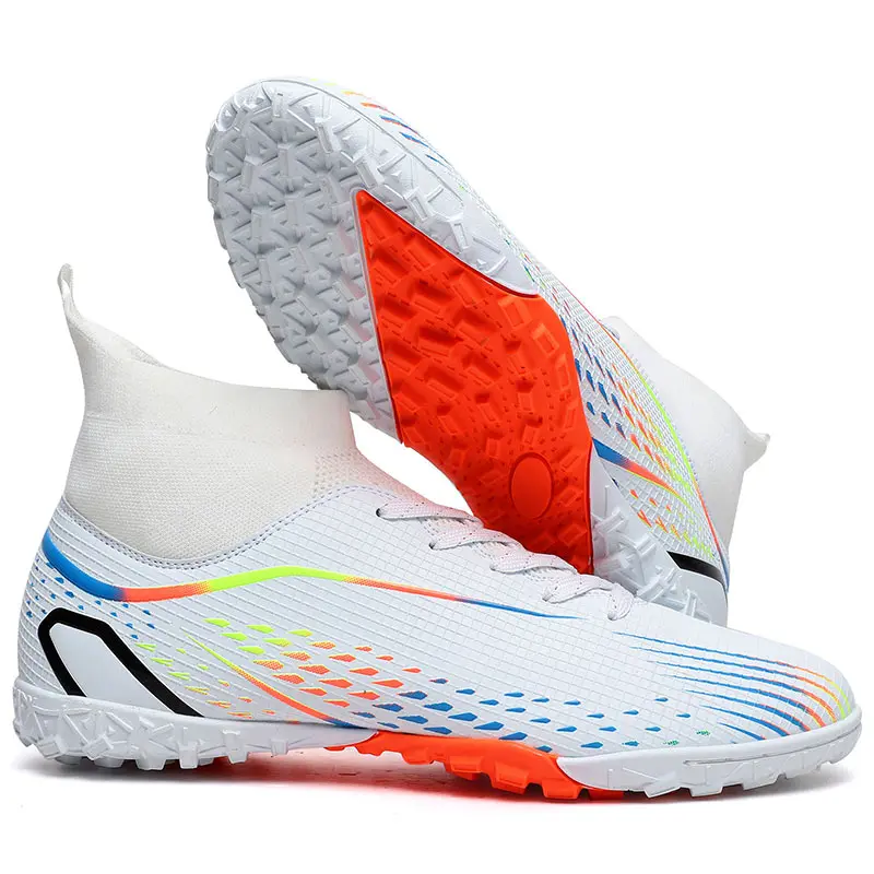 （SIZE 33-46）Ready Stock Unisex Plus Size Football Shoes Outdoor Futsal Soccer Shoes Non-slip Training Shoes