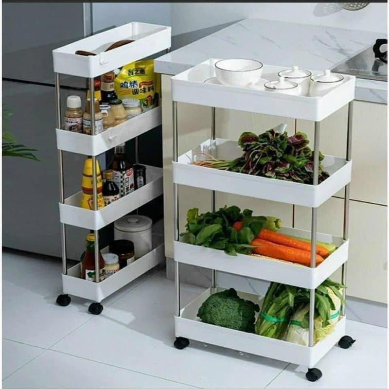 Product Introduction of ￼Kệ spa 4 tầng trắng có bánh xe - kệ xe đẩy 4 tầng 15