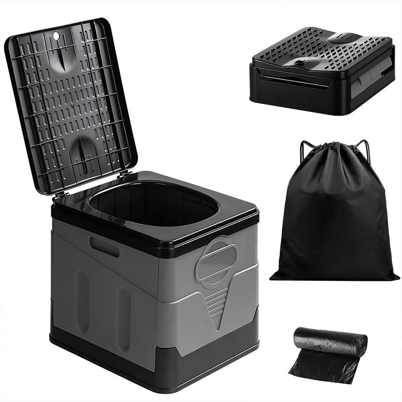 Product Introduction of Foldable Simple Toilet Set with 12 Excrement Dispos | For Camping, Travel & Car Use | Portable, 150kg Load Capacity, Lightweight & Easy to Assemble #PortableToilet #CampingEssentials #EmergencyToilet 24
