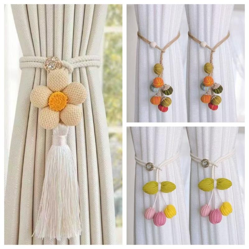 Dây Buộc Rèm Hình Bí Ngô, Thời Trang, Dây Co Giãn, Thiết Kế Hoạt ...