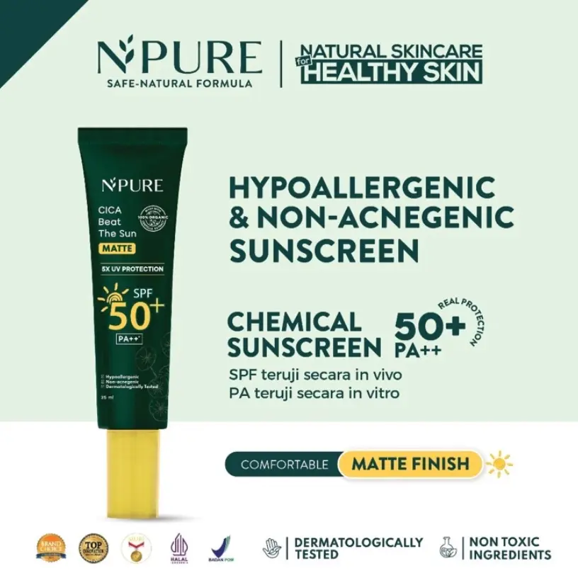 N’PURE cica beat THE sun spf 50+