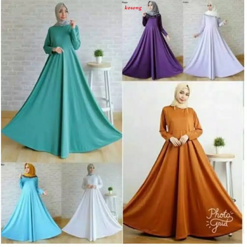 GAMIS JERSEY POLOS XXXL BUAT BB 80-100KG SIZE JUMBO BUSUI ADA SAKUNYA Dress Muslim Wanita