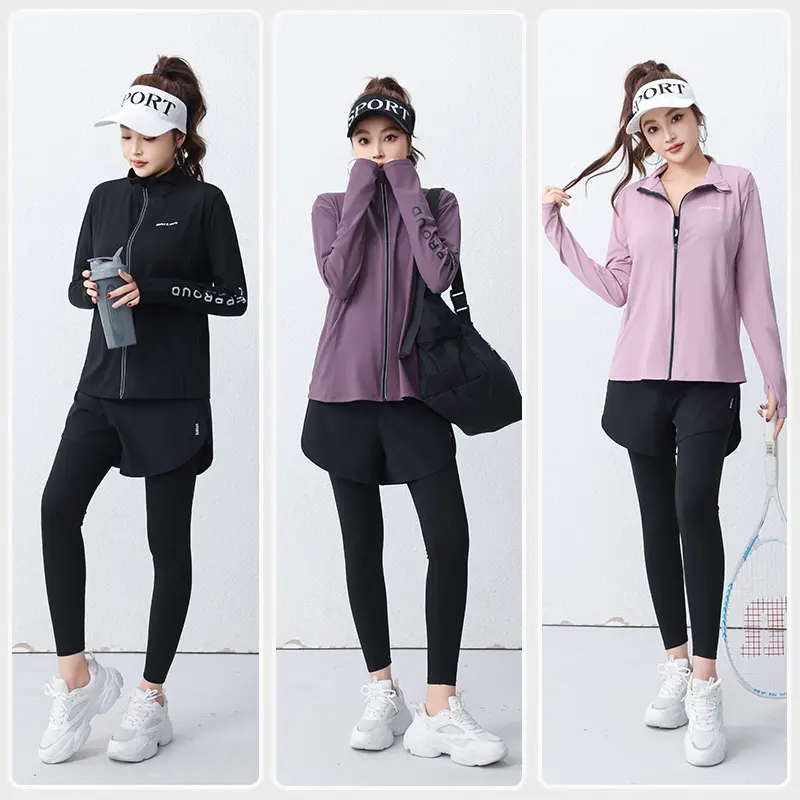 Áo Khoác Đồ Tập Yoga, Ngoại Cỡ Dáng Rộng Vừa Vặn, Hàng Mới Về 2025, Quần Áo Nhanh Khô, Thích Hợp Chạy Bộ Và Thể Thao, Dành Cho Chạy Bộ Buổi Sáng, Quần Áo Tập Thể Dục, Dành Cho Nữ 1