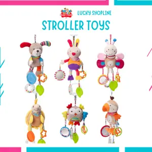 [BIG SALE] STROLLER TOYS Mainan Gantungan Boneka Bayi / Rattle / Teether / Baby Hanging Toys / Gantungan Stroller Gigitan